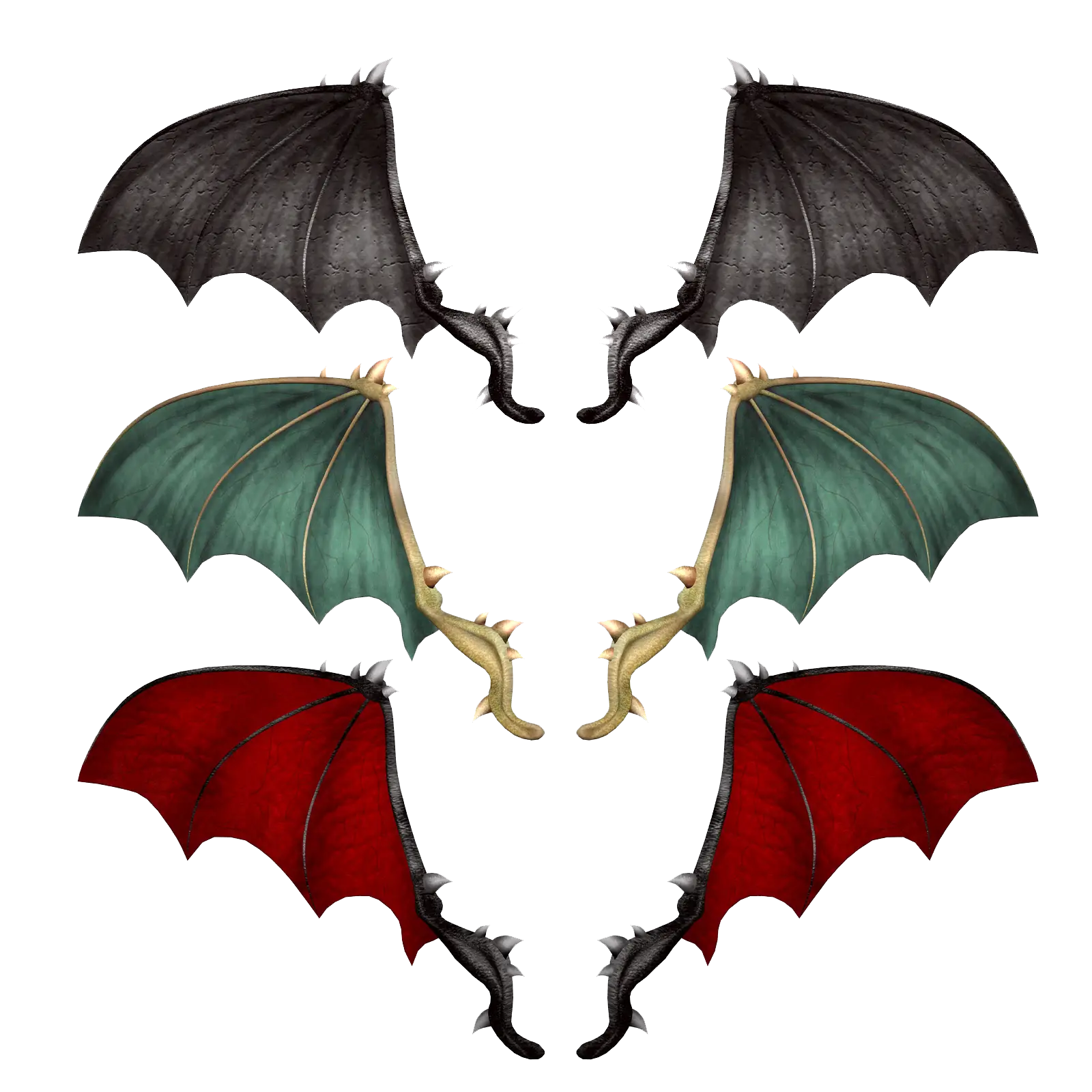 Colorful Dragon Wings