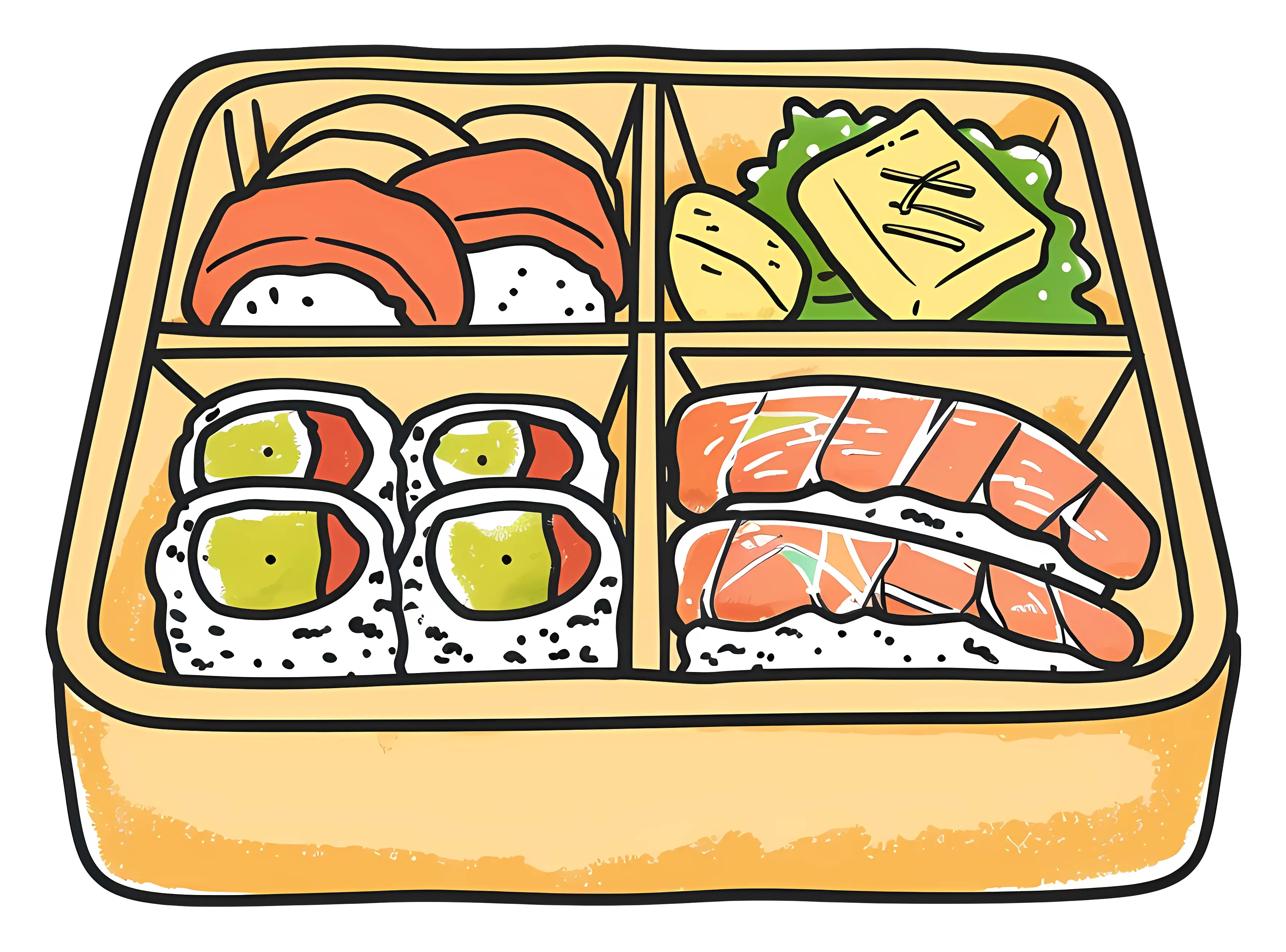 Delicious Japanese Bento Box