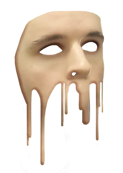 Surreal Melting Face Mask