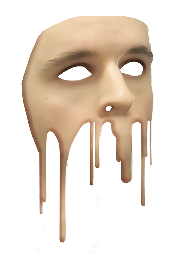 Surreal Melting Face Mask