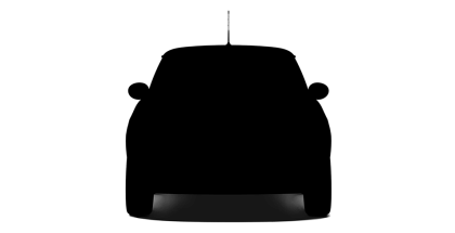 Silhouette of a Car Front View