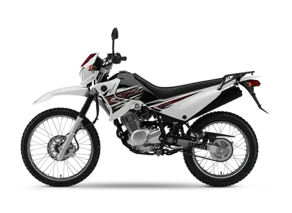 White Off-Road Motorcycle for Adventure Trails