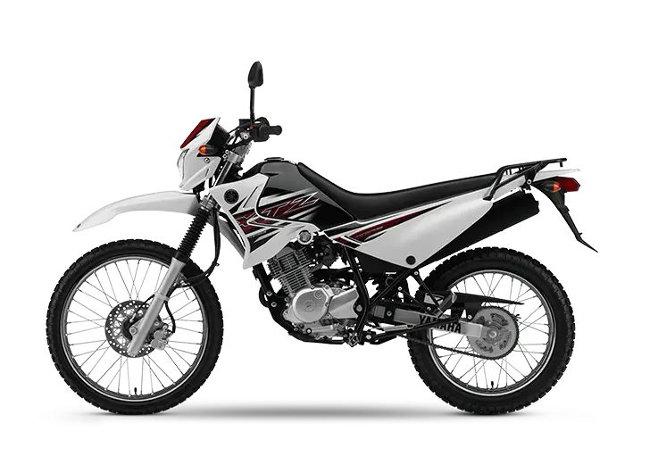 White Off-Road Motorcycle for Adventure Trails