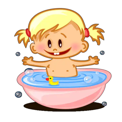 Happy Baby in Bathtub