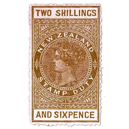 New Zealand Two Shillings and Sixpence Stamp