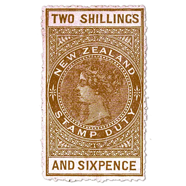 New Zealand Two Shillings and Sixpence Stamp