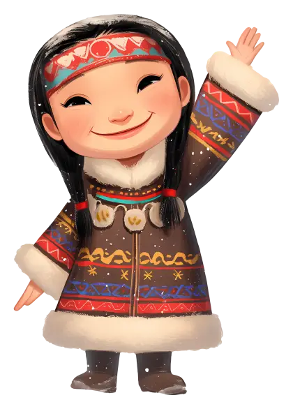 Girl in Traditional Outfit