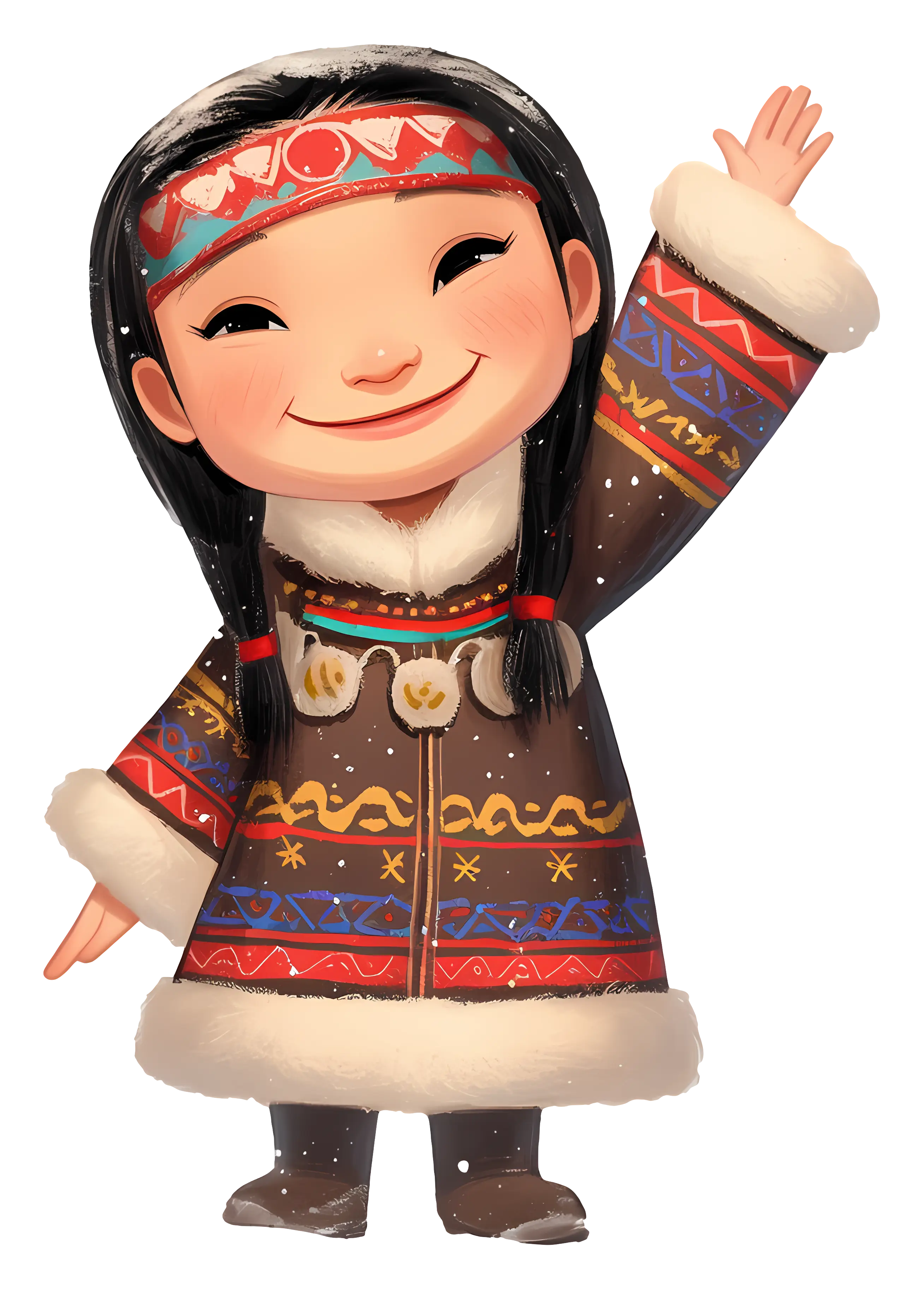 Girl in Traditional Outfit