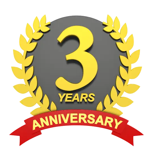 3 Years Anniversary Badge