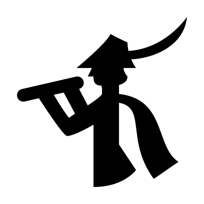 Silhouette of a Figure with Telescope