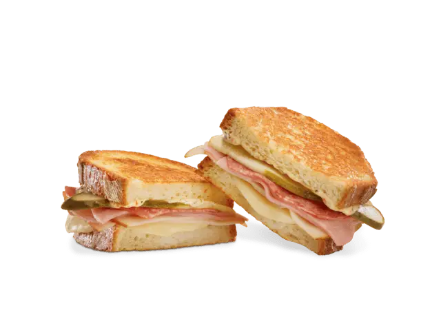 Delicious Grilled Sandwich with Ham and Cheese
