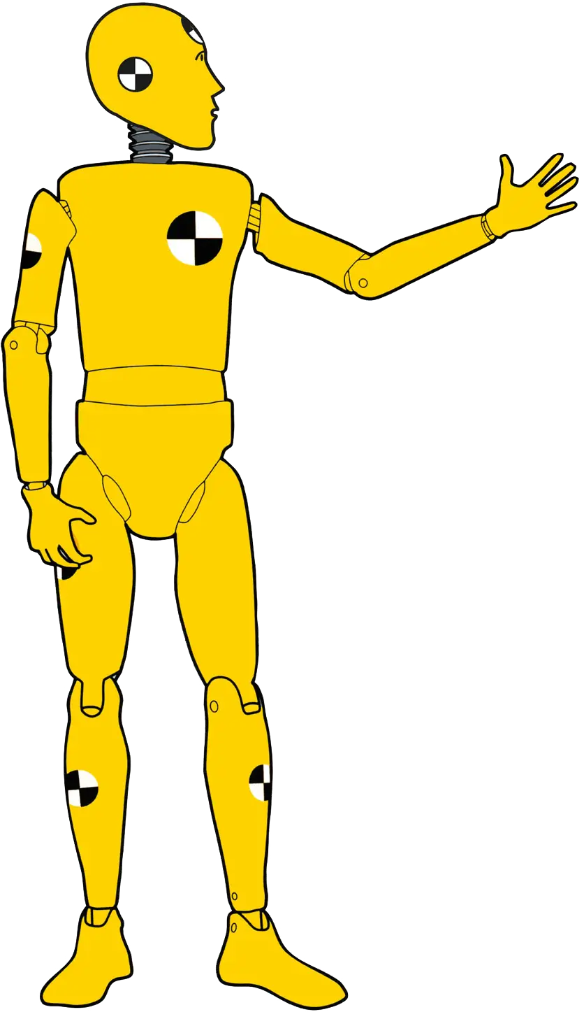 Crash Test Dummy Illustration