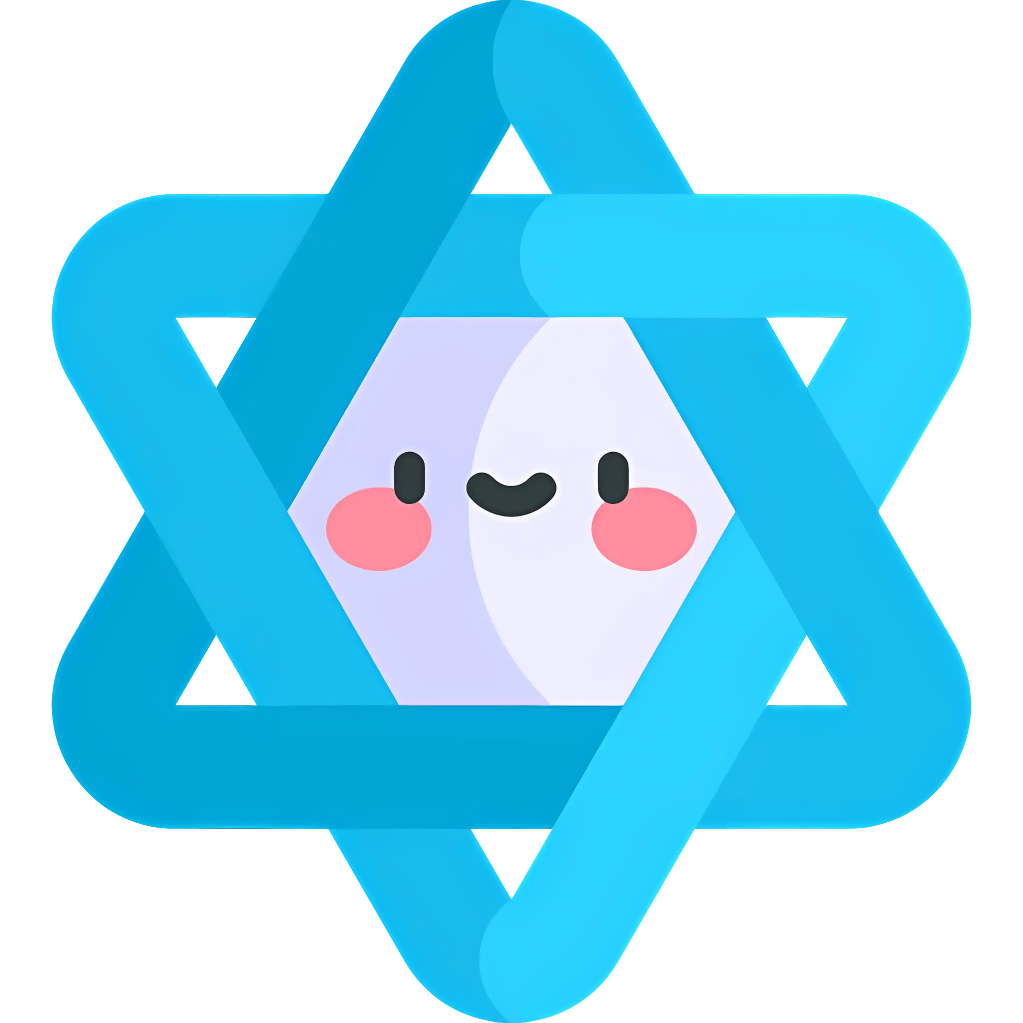 Cute Smiling Star of David Character