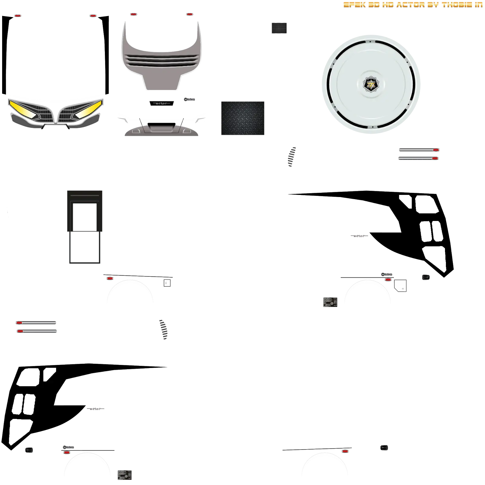 Graphic of Car Parts and Components
