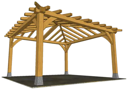 Wooden Pergola for Outdoor Spaces