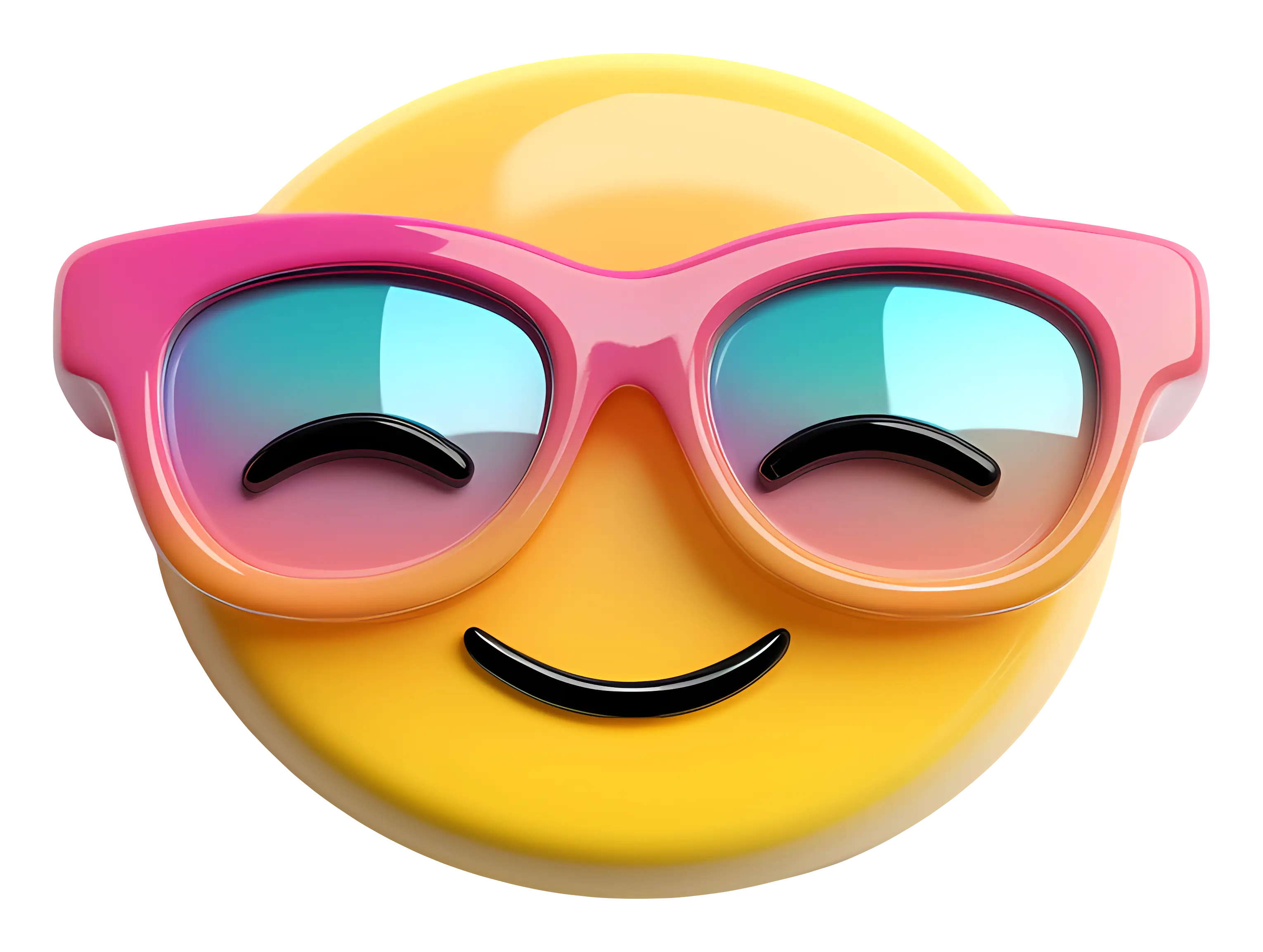 Cool Emoji with Pink Sunglasses
