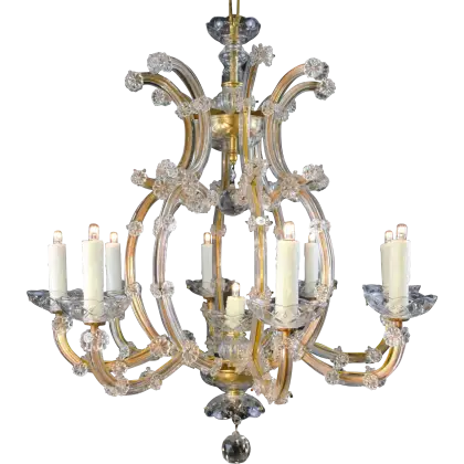 Gold Chandelier with Candles for Elegant Lighting