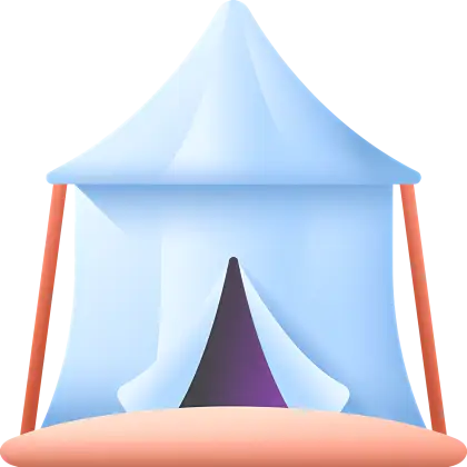 Blue Camping Tent