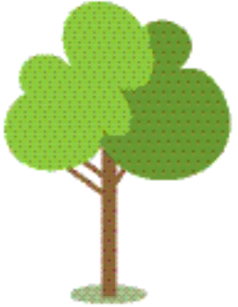 Cartoon Green Tree Illustration