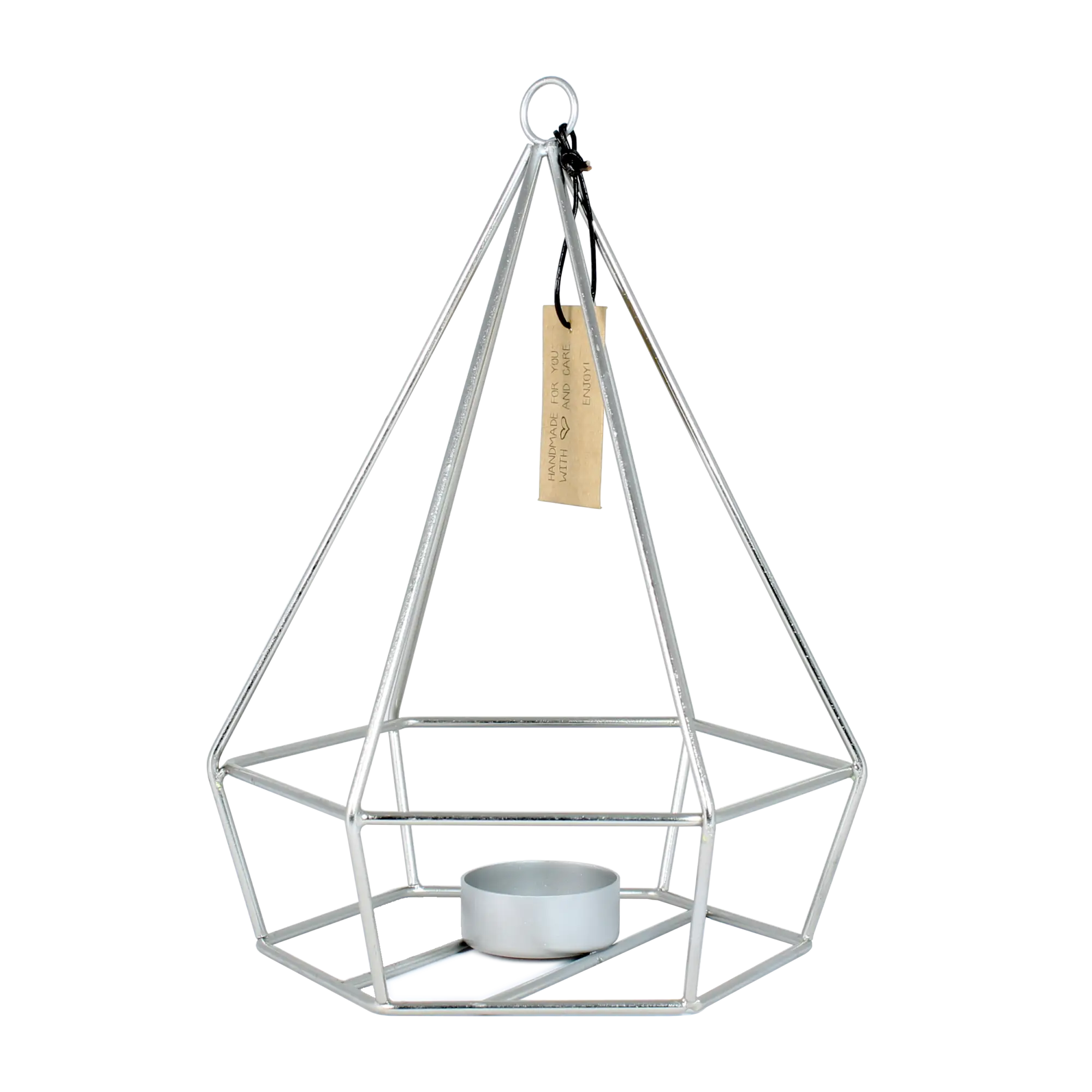 Geometric Metal Candle Holder