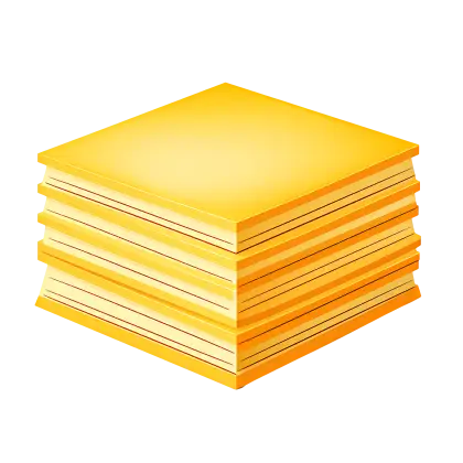 Yellow Note Papers Stack Illustration