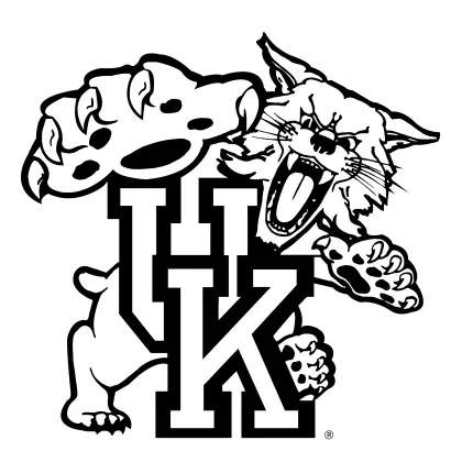 Wildcat Mascot with UK Letters