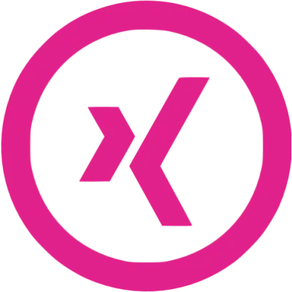 Pink X Logo in Circle