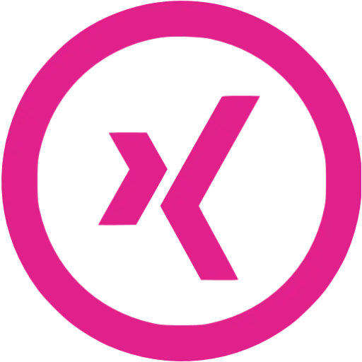 Pink X Logo in Circle