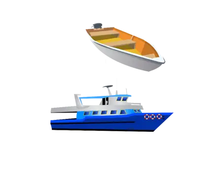 Illustration of Small Boats
