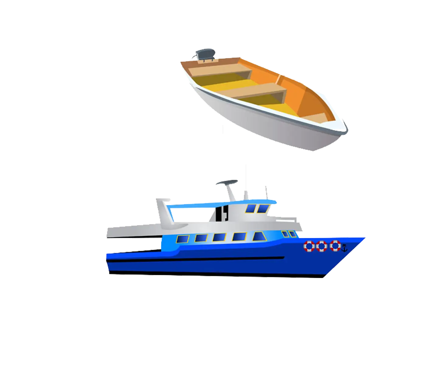Illustration of Small Boats