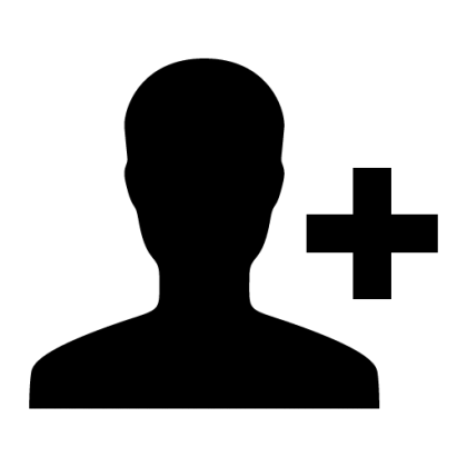 Person Icon with Add Symbol