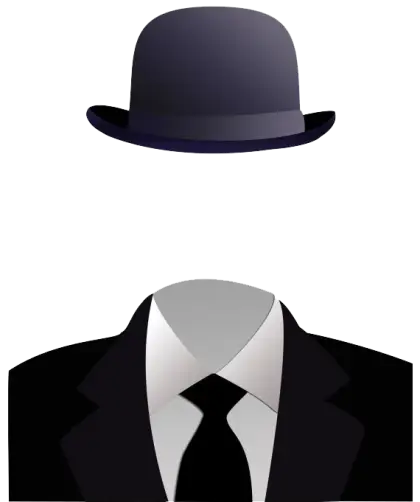 Invisible Man in Suit and Hat