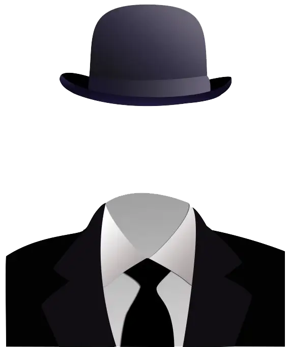 Invisible Man in Suit and Hat