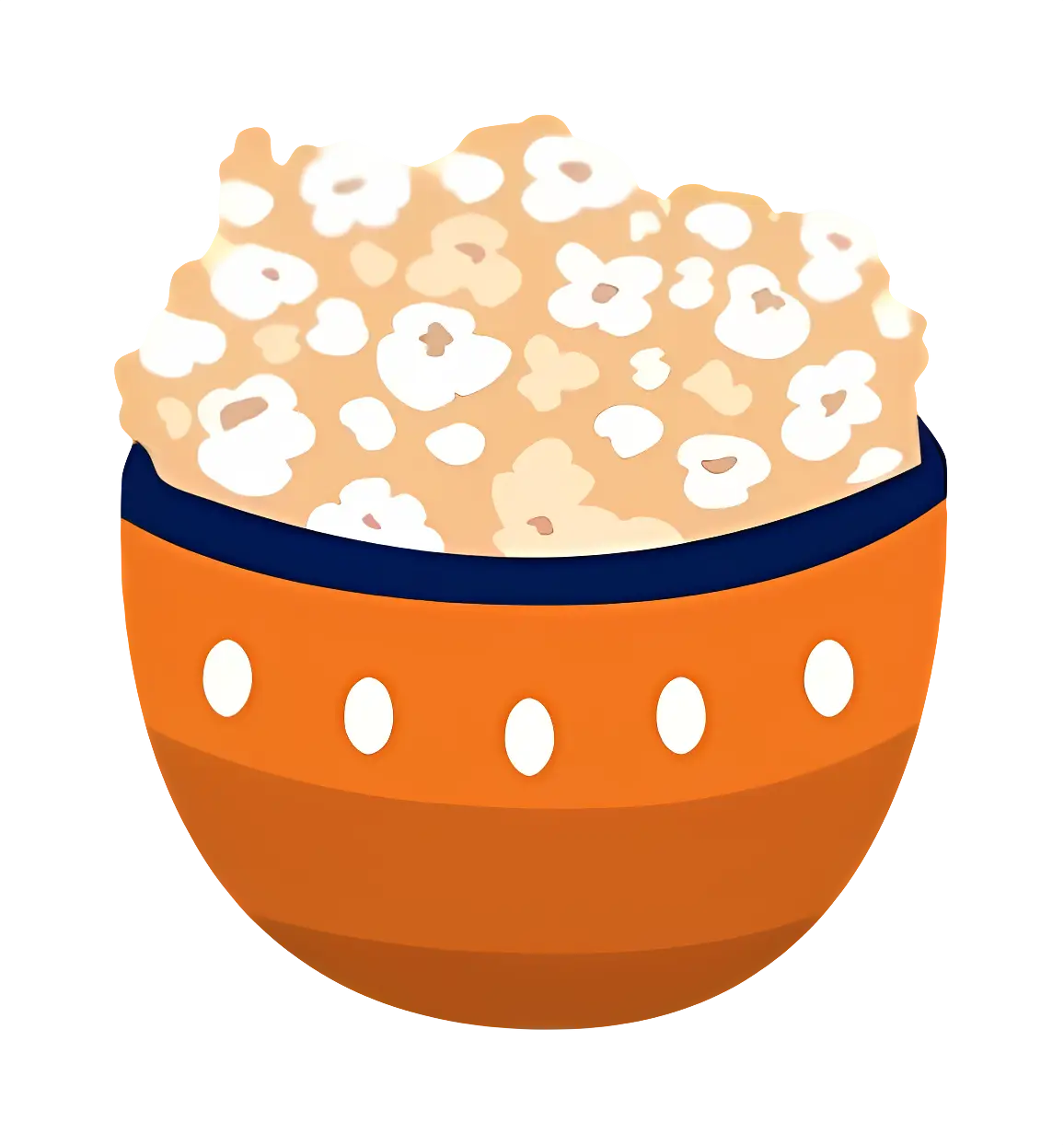 Popcorn in Orange Bowl