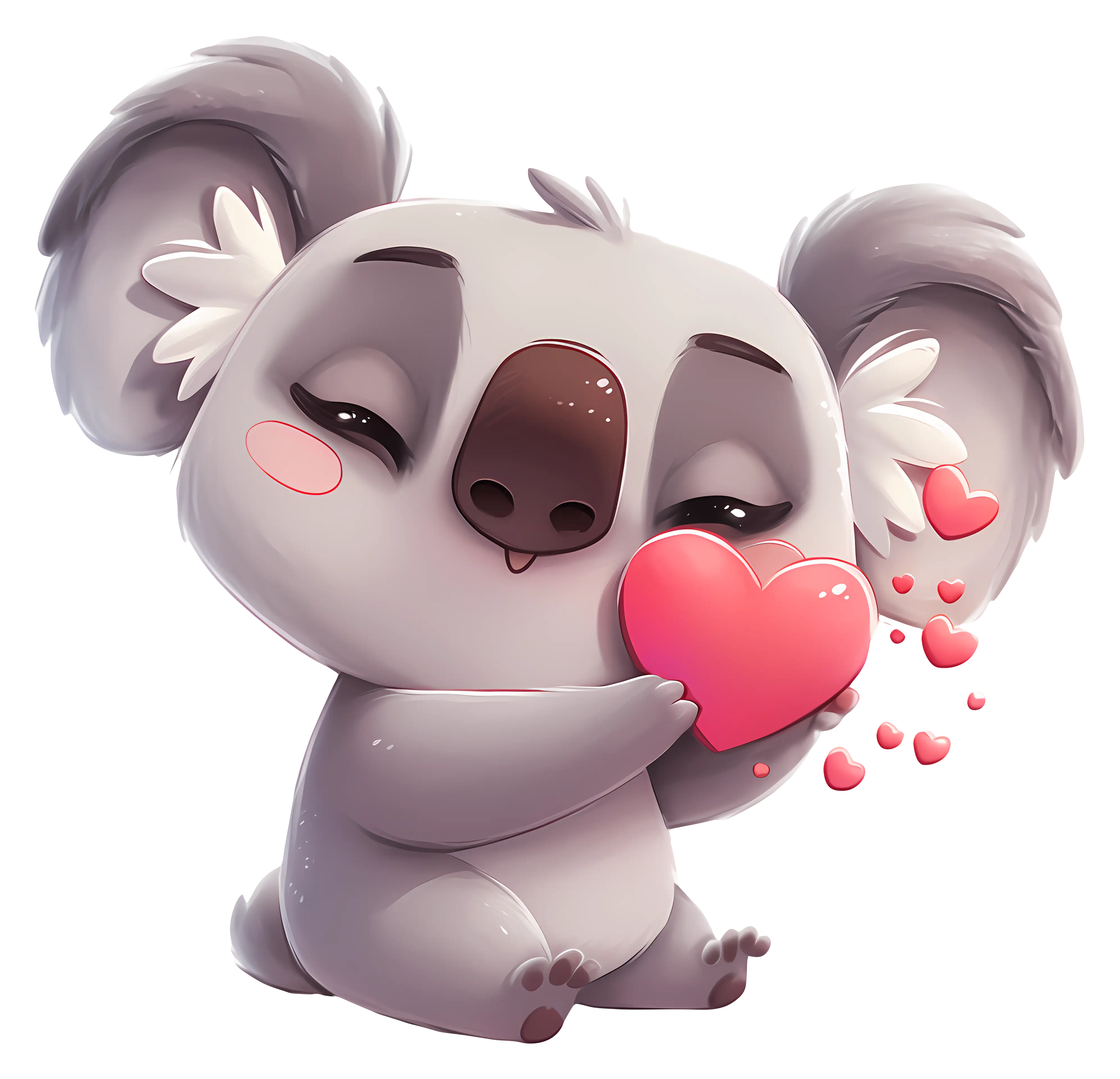 Koala Holding Heart
