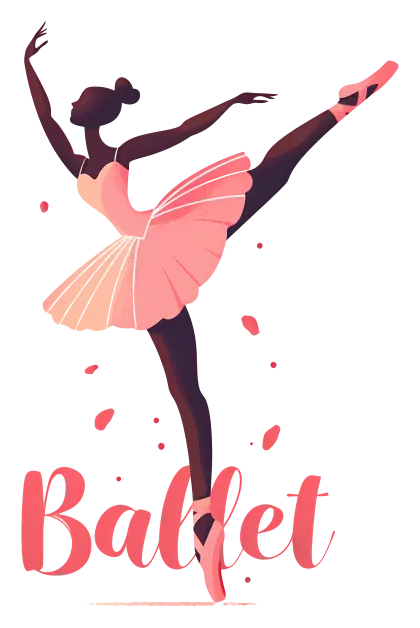 Elegant Ballet Dancer in Pink Tutu Performance