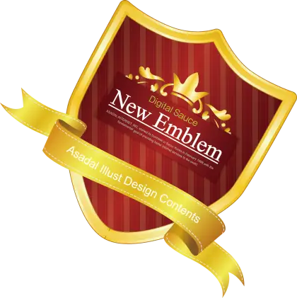 New Emblem Design with Gold and Red