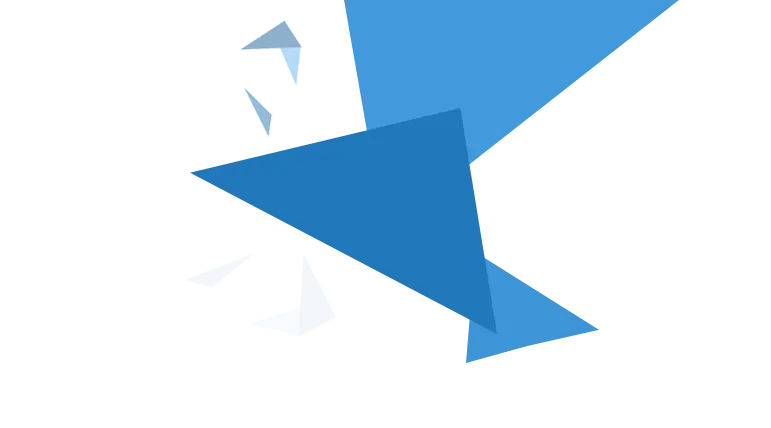 Abstract Blue Polygonal Design Fragments
