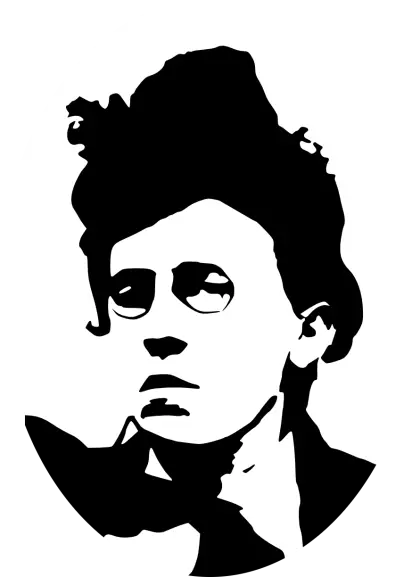 Black and White Portrait Silhouette
