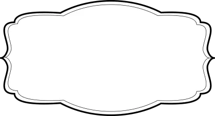 Simple Decorative Blank Label Design