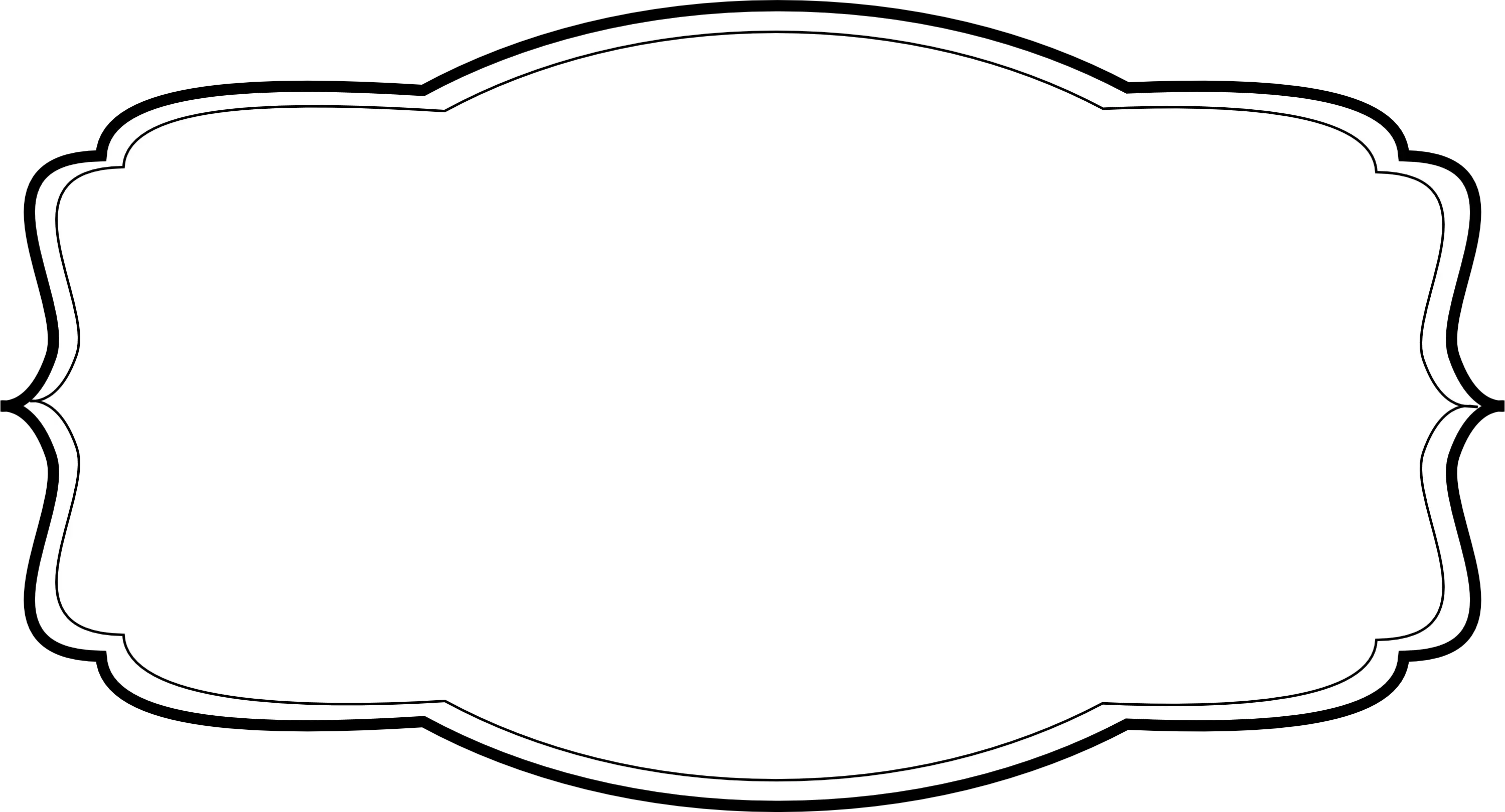 Simple Decorative Blank Label Design