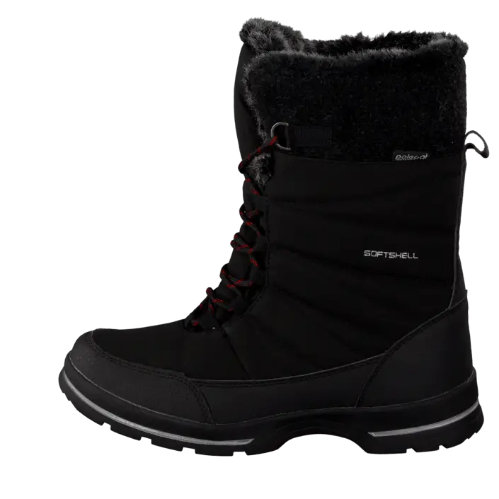 Black Softshell Winter Boot with Comfortable Padding