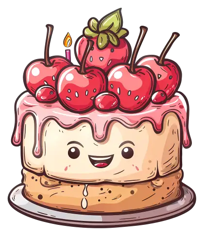 Cherry Cake with Smile