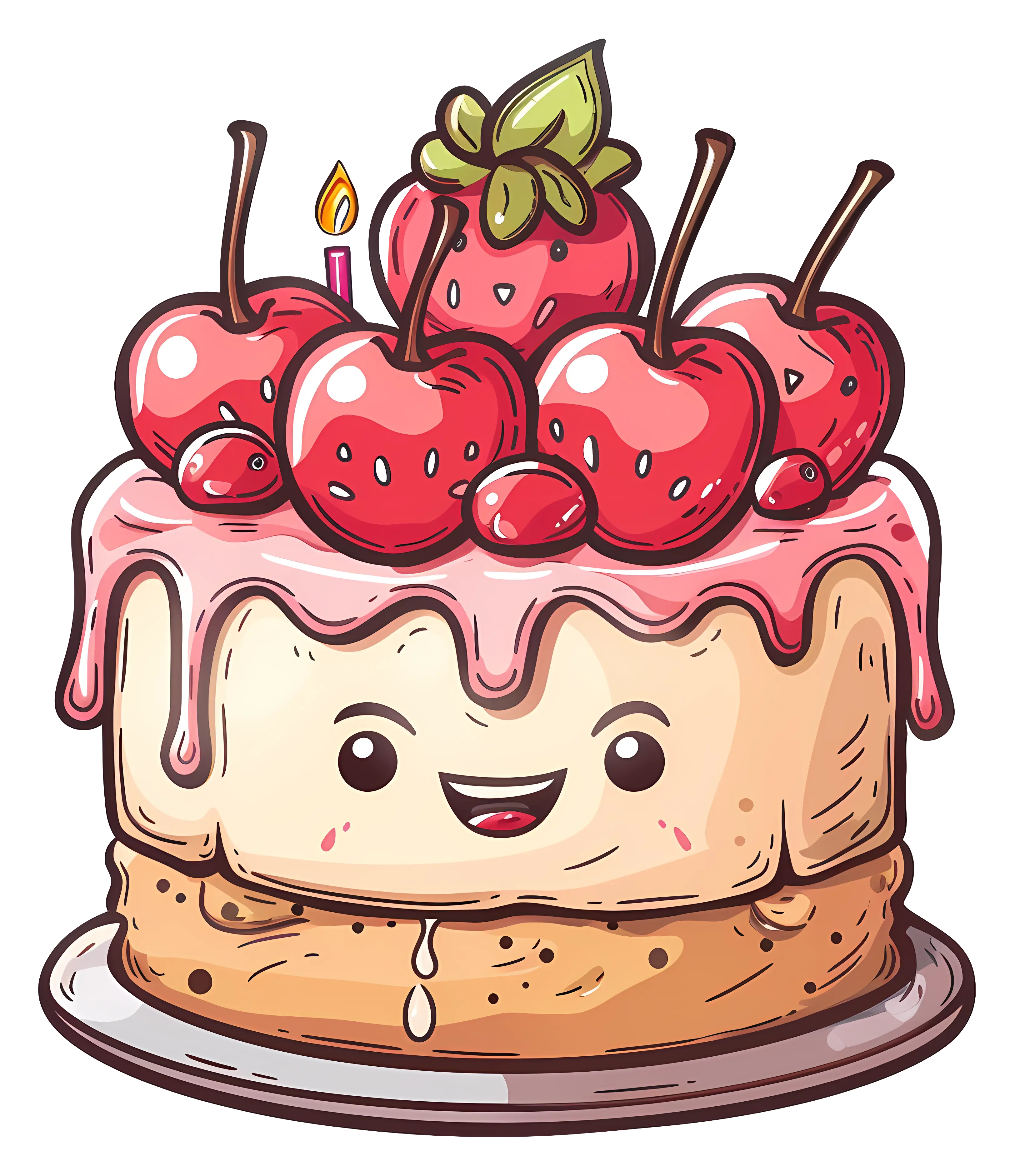Cherry Cake with Smile