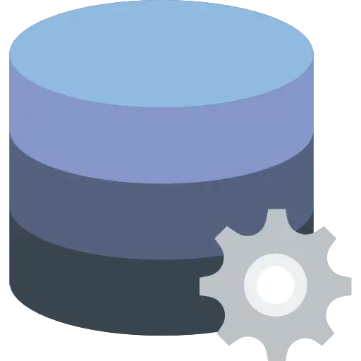 Database Icon with Gear