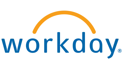 Workday Corporate Logo with Orange Arc