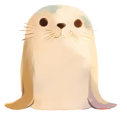 Cute Seal with Whiskers
