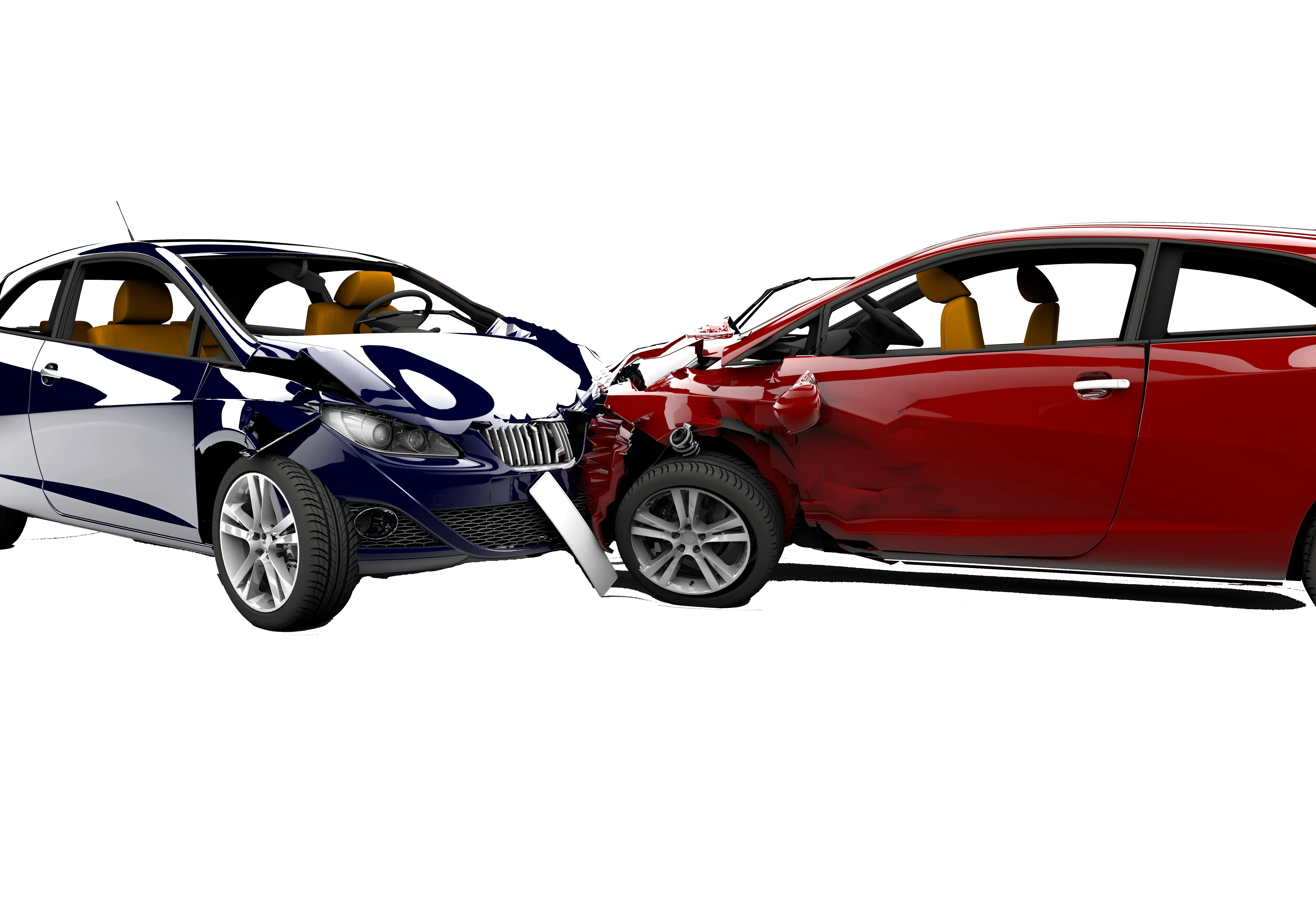 Severe Car Accident Involving Two Vehicles