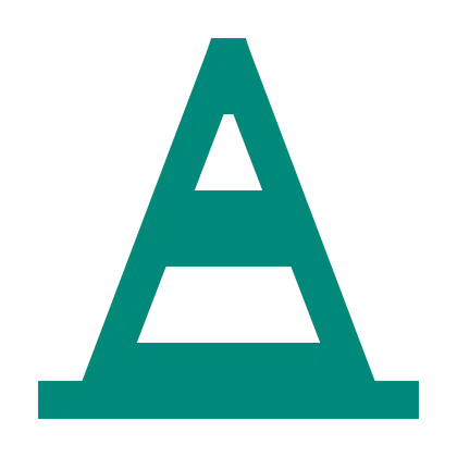 Stylized Green Letter A Symbol