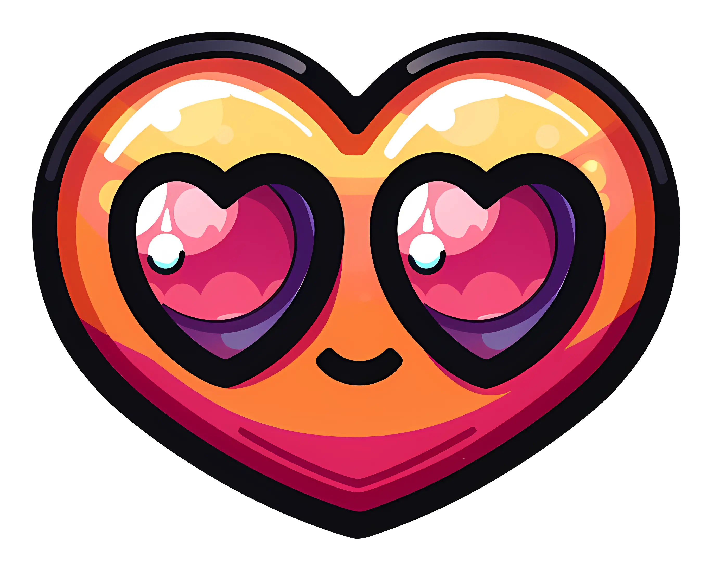 Heart Emoji with Love Eyes